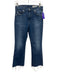 Adriano Goldschmied Size 27 Medium Wash Cotton Blend Distressed Whiskering Jeans Medium Wash / 27