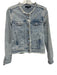 Generation Love Size XS Light Wash Cotton Blend Distressed Collarless Jacket Light Wash / XS