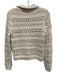 Reiss Size S Cream Polyester Blend Crochet Collar Button Front Cardigan Cream / S