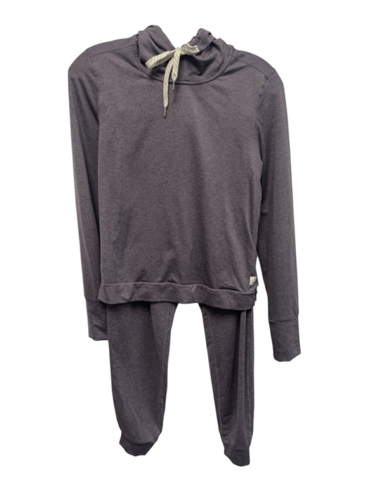 Vuori Size S Gray Purple Polyester Heathered Hoodie Jogger Pant Set Gray Purple / S