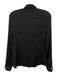 Theory Size S Black Silk Button Down Collar Long Sleeve Top Black / S