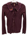 Free People Size S Purple Cotton Pointelle Embroidered Detail Long Sleeve Top Purple / S