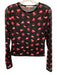 Alice + Olivia Size M Black, Red, White Polyester Blend Mesh Lips Top Black, Red, White / M