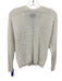Brochu Walker Size XS Ivory White Hemp Ribbed Trim Wavy Stripes V Neck Sweater Ivory White / XS