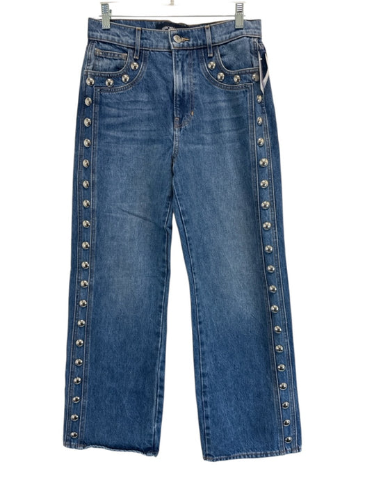 Veronica Beard Jeans Size 28 Medium Wash Cotton Silvertone hardware Ankle Jeans Medium Wash / 28