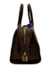 Parisa Wang Brown Goat Skin Suede Zip Close Internal Compartments Bag Brown / S