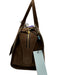 Parisa Wang Brown Goat Skin Suede Zip Close Internal Compartments Bag Brown / S