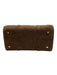 Parisa Wang Brown Goat Skin Suede Zip Close Internal Compartments Bag Brown / S