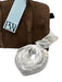 Parisa Wang Brown Goat Skin Suede Zip Close Internal Compartments Bag Brown / S