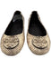 Tory Burch Shoe Size 7 Cream & Brown Leather Snake snake Round Toe Flats Cream & Brown / 7