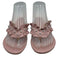 Clorinda Antinori Shoe Size 37 Pink Leather Ruffle Studded Thong Sandals Pink / 37