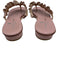 Clorinda Antinori Shoe Size 37 Pink Leather Ruffle Studded Thong Sandals Pink / 37