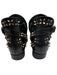 Alaia Shoe Size 36.5 Black & Rose Gold Leather Cut Out studded accents Booties Black & Rose Gold / 36.5