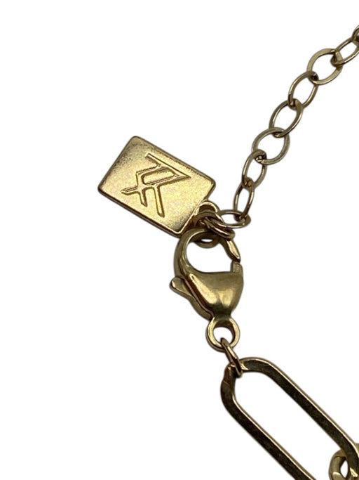 Miranda Frye Gold paperclip chain Lobster Clasp Bracelet Gold