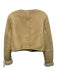 J Crew Collection Size S Tan Lamb Shearling Button Front Pockets Jacket Tan / S
