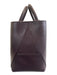 Aspinal of London Deep Plum Leather Top Handle Pebbled Crossbody Strap Bag Deep Plum / S