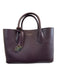 Aspinal of London Deep Plum Leather Top Handle Pebbled Crossbody Strap Bag Deep Plum / S