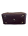 Aspinal of London Deep Plum Leather Top Handle Pebbled Crossbody Strap Bag Deep Plum / S