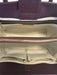 Aspinal of London Deep Plum Leather Top Handle Pebbled Crossbody Strap Bag Deep Plum / S