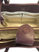Aspinal of London Deep Plum Leather Top Handle Pebbled Crossbody Strap Bag Deep Plum / S