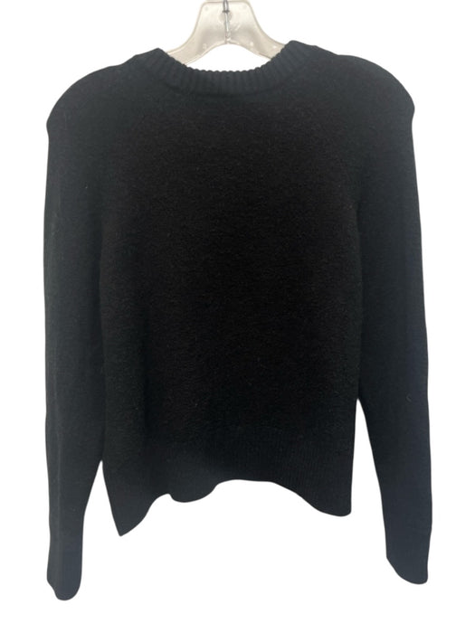 Alice + Olivia Size XS Black Acrylic Blend Crew Neck Long Sleeve Sweater Black / XS