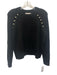 Alice + Olivia Size XS Black Acrylic Blend Crew Neck Long Sleeve Sweater Black / XS