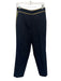 Boden Size 4 Black Multi Poly Blend Embroidered Zip & Hook Closure Pants Black Multi / 4