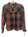 J Crew Size S Red, Green & Multi Cotton Plaid Button Front Long Sleeve Top Red, Green & Multi / S