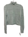 Guest in Residence Size S Teal Wool Blend Swiss Dot High Neck Sweater Teal / S