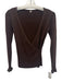 Margaret O'leary Size XS Brown Wool Blend Metallic Accent Long Sleeve Wrap Top Brown / XS