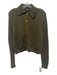 Rag & Bone Size XS Dark Green Cotton Blend Button Front Collared Cardigan Dark Green / XS