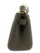 Parisa Wang Green Leather Pebbled Gold Hardware Top Handle Feet Bag Green / Mini