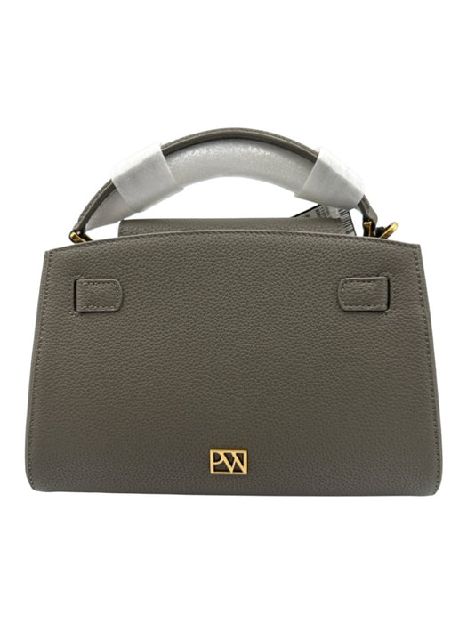 Parisa Wang Green Leather Pebbled Gold Hardware Top Handle Feet Bag Green / Mini