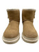 Ugg Shoe Size 7 Brown Leather & Synthetic Fleece Lined Zip Close Ankle Boots Brown / 7