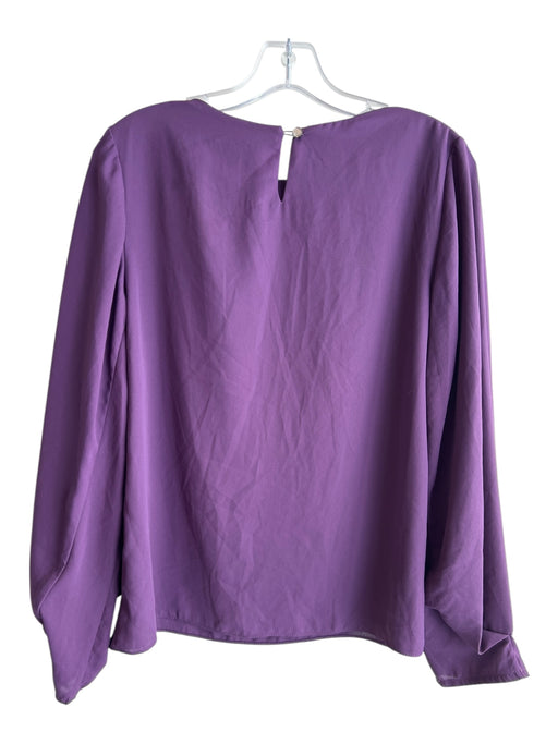 Lola & Sophie Size Small Plum No Fabric Tag Wide Neck Long Sleeve Top Plum / Small