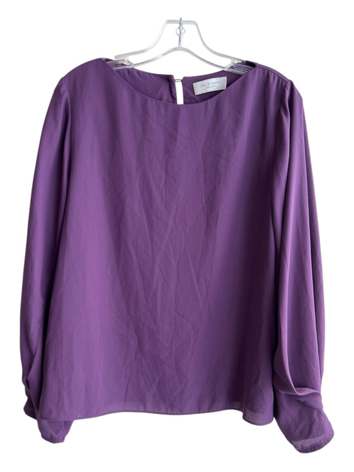 Lola & Sophie Size Small Plum No Fabric Tag Wide Neck Long Sleeve Top Plum / Small