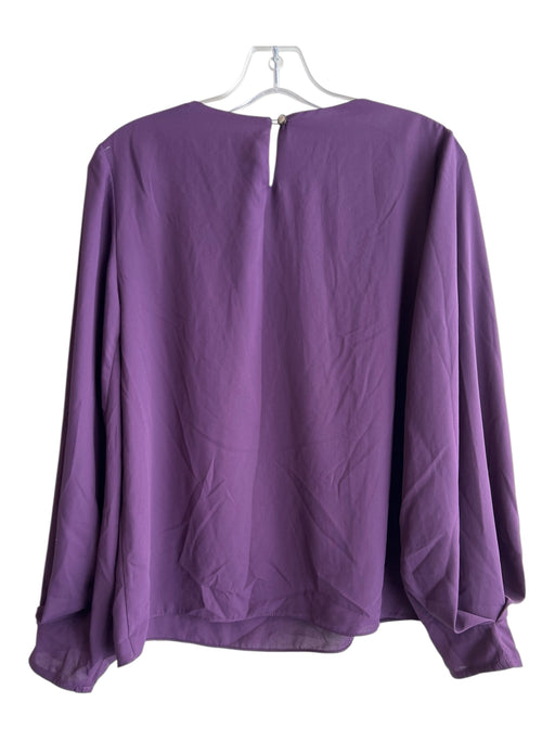 Lola & Sophie Size Small Plum No Fabric Tag Wide Neck Long Sleeve Top Plum / Small