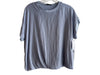 Lola & Sophie Size Small Baby Blue No Fabric Tag Bubble Hem Round Neck Top Baby Blue / Small
