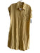 Mystree Size Small Sunflower Yellow Viscose Blend Collared Button Down Dress Sunflower Yellow / Small