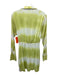 Sovere / Size S Green & White Lyocell blend Tie Detail Tie Dye Cut Out Dress Green & White / S