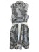 Dizzy Lizzie Size S Black, White, Yellow Cotton Semi Sheer Mixed Floral Dress Black, White, Yellow / S