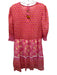 Sal Rosa Size S Pink, Orange, White Silk & Cotton Crochet Lace Accent Dress Pink, Orange, White / S
