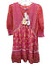 Sal Rosa Size S Pink, Orange, White Silk & Cotton Crochet Lace Accent Dress Pink, Orange, White / S