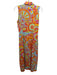 Flora Bea Size S Orange, Blue, Multi Polyester Blend psychedelic floral Dress Orange, Blue, Multi / S