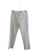 Esqualo Size 4 White Cotton Blend Slacks Zip Front Slip Pocket Ankle Pants White / 4