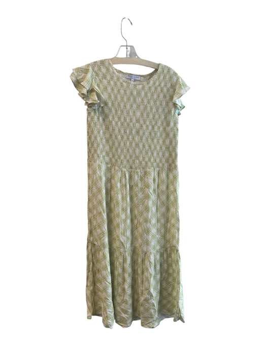 Taylor Tillman Size Small Green & White No Fabric Tag Sleeveless Maxi Dress Green & White / Small