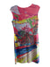 Nally & Millie Size Est S/M Pink, Yellow & Multi Print Polyester Blend Dress Pink, Yellow & Multi Print / Est S/M