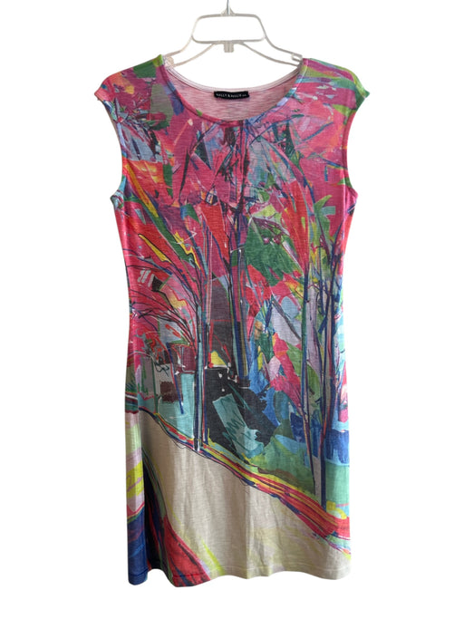 Nally & Millie Size Est S/M Pink, Yellow & Multi Print Polyester Blend Dress Pink, Yellow & Multi Print / Est S/M