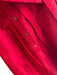 Lizzie P.M. Size Small Red Silk Half Sleeve Button Down wide belt loops Dress Red / Small