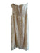 Flora Bea Size Small Ivory Lace Overlay Strapless Back Zip Pockets Dress Ivory / Small